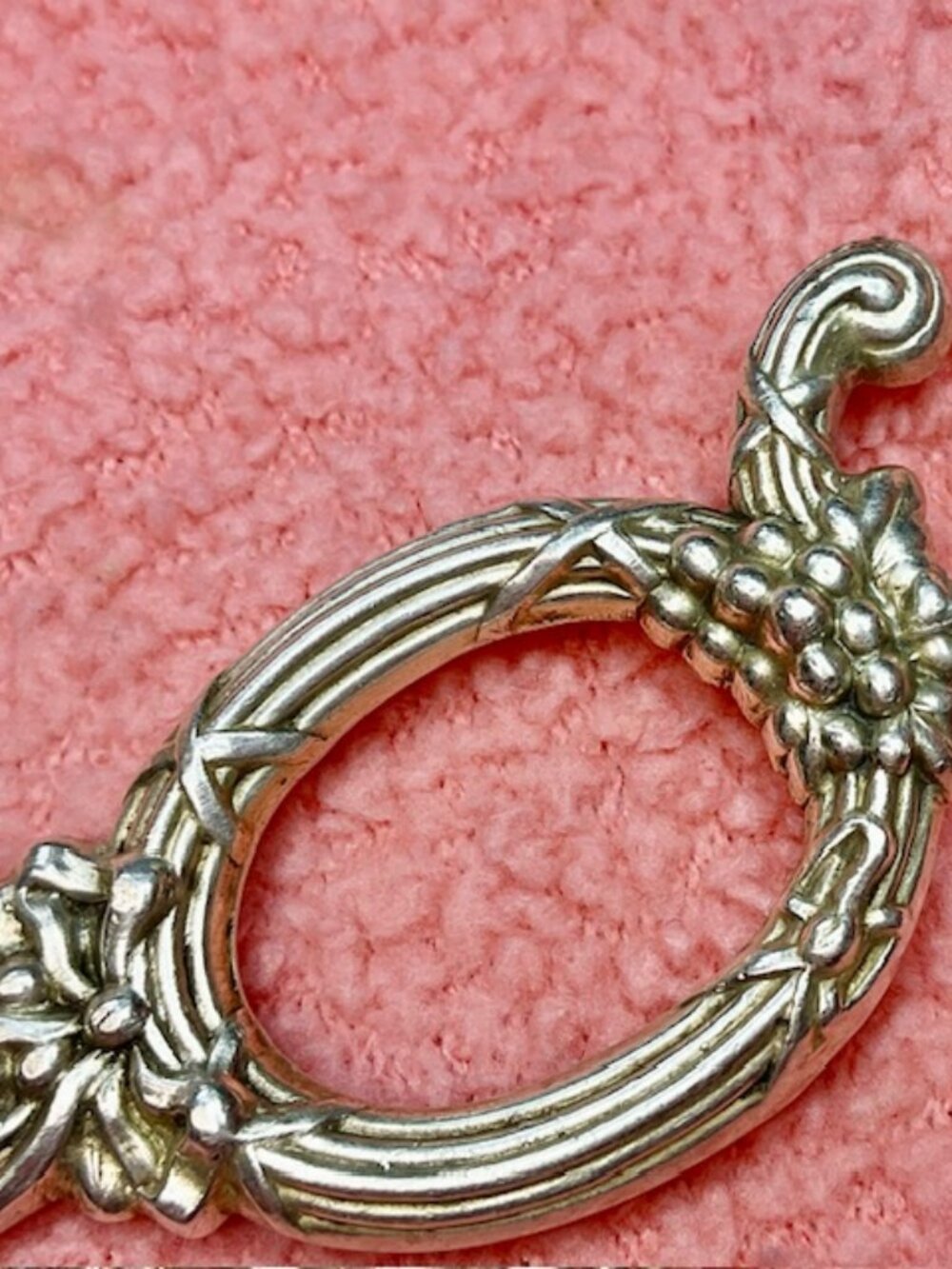 Victorian Grape Shears 7" long Sterling Silver